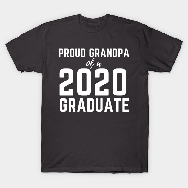 Proud Grandpa Of A 2020 Graduate Senior Class Graduation T-Shirt by busines_night